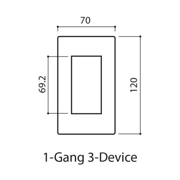 Mặt 3 lỗ đen ánh kim WEV68030MB panasonic - Ảnh 2