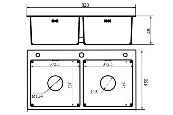Chậu Rửa Chén EL-LS8245 Eurolife - Ảnh 3