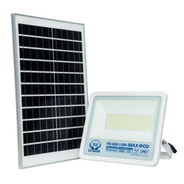 Đèn pha led NLMT 150W ánh sáng trắng TLC (TLC-PMS-150W-01) kèm pin 5v/30w
