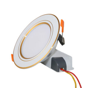 Dowlight 7w 3cđ viền vàng Rạng đông AT10 ĐM 90/7W/8w