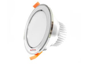 Đèn LED Âm Trần 5W 3 Màu Asia Mặt Bạc Viền Bạc MBB5