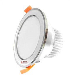 Đèn LED Âm Trần 7W Asia Mặt Bạc Viền Bạc MBBDS7