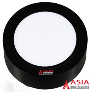 Đèn LED Ốp Nổi Tròn 6W Đổi Màu Asia Vỏ Đen PNOT6D-DM