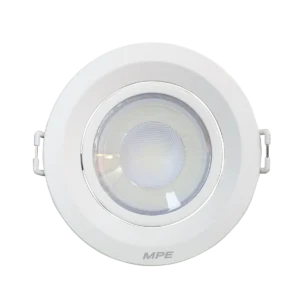LED Downlight âm trần Chiếu điểm, Điều chỉnh hướng sáng, mặt tròn 9W ánh sáng trắng DLA2R-9T