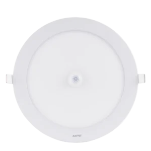 LED Panel âm trần nhôm, mặt tròn, cảm biến chuyển động 12W ánh sáng trắng RPL-12T/MS
