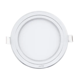 LED Panel âm trần nhôm viền bạc mặt tròn 7W ánh sáng trắng RPL-7T/S