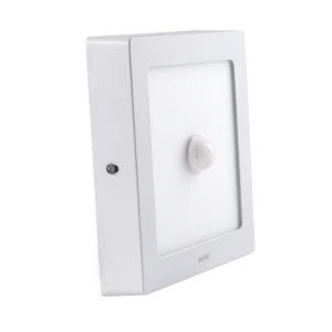 LED Panel ốp nổi nhôm, mặt vuông, cảm biến chuyển động 12W ánh sáng trắng SSPL-12T/MS