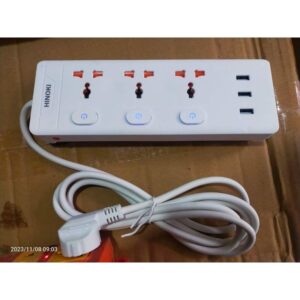 Ổ cắm dây 3 ổ có USB 2.5M Hinoki
